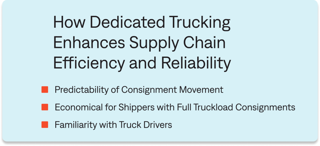 Dedicated Trucking: A Key to Reliable and Efficient Supply Chains