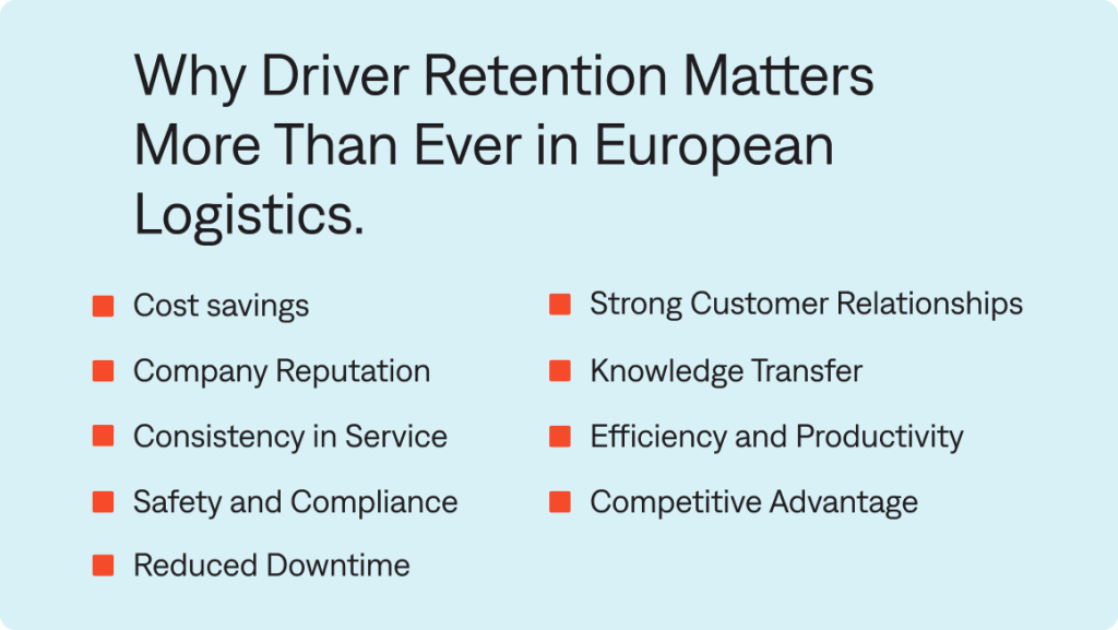Why Driver Retention Matters More Than Ever in European Logistics