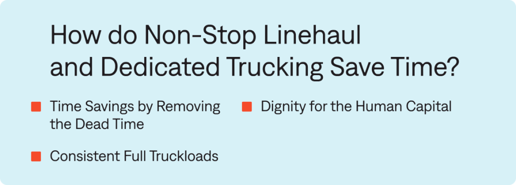 Smart Logistics: Non-Stop Linehaul & Dedicated Trucking